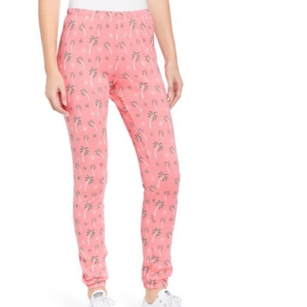 Wildfox tropical Christmas tree joggers S